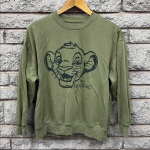 Disney Lion King Green Crewneck Sweater